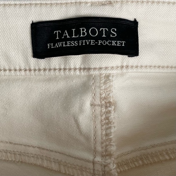 TALBOTS SLIM ANKLE JEANS | Size: 4 | Color: Natural - Picture 8 of 10